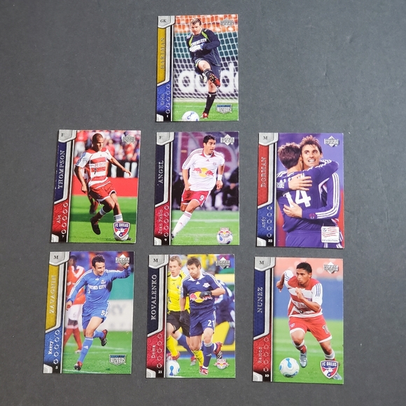 7pcs Vtg Upper Deck MLS Soccer Trading Sports Cards #'s 42,43,55,61,72,78,81 NWT - Picture 2 of 11